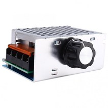 ac모터속도조절기 AC220V 4000W 고전력 SCR 전기 전압 레귤레이터 모터 팬 속도 컨트롤러 서모 스탯 거버너, 한개옵션0