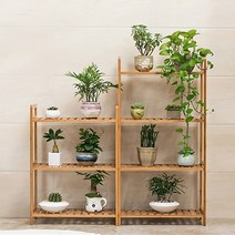 원목 높이조절 화분진열대 3단소형 외 8종, 4단:대형(가로70cm)