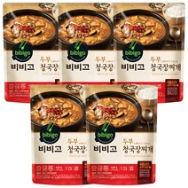 비비고 두부 청국장찌개, 460g, 5개