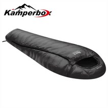 동계 백패킹침낭 Waterproof 등산용 가성비침낭, 검은색