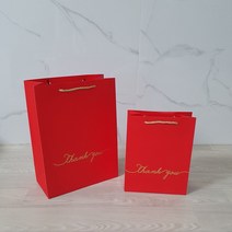 발렌타인데이 화이트데이 선물쇼핑백 비비드 레드 10장 종이선물가방, 발렌타인데이 화이트데이 선물쇼핑백 비비드 레드 대형 10장