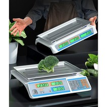 전자저울 30Kg계량 상점 중량 실외 화이트색 베이크 가격표시저울 충전식 상업용 전자식 저울, T23-N45-손잡이 타입 30kg지존 통계 원가계산(