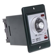 간판타이머 스위치 전기 전원 지연 타이머 릴레이 소켓베이스 AC 220V AH2-Y 시간 스위치 0-60 초/분, 01 0-60 seconds