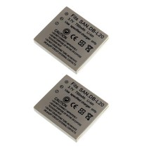 2x New Battery for Sanyo DB-L20 Xacti VPC-C4V VCP-CG9 DMX-C4(D), 한개옵션0