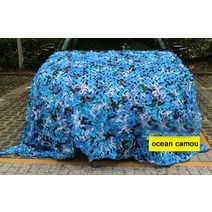 캐빈 텐트 원터치 4인 돔 위장망 해변 정원 햇빛 가리개 카모 캔버스 그물 4x7 8 9 10M 5x5 6, 06 ocean_05 5X5M