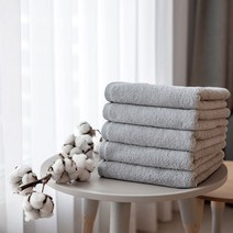 이니셜자수 기숙사 수건 기숙사준비물 소량자수 주문제작 40수코마사 호텔수건 타올 150g 10장, 연그레이