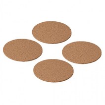 컵받침 AVSKILD 코르크10cm 아브스킬드 이케아 4개입, 상세페이지 참조