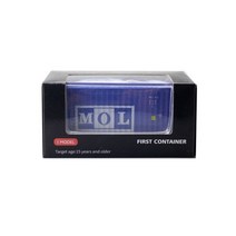 1:60 스케일 다이캐스트 금속 모델 20피트 화물 건조 화물 컨테이너 마차 철도 미니어처 복제 수집 가능, 몰