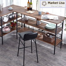 마켓리사 아일랜드 식탁 홈 바테이블 아이랜드 수납장 베란다 카페작업대 홈카페, 2.수납형 홈바테이블 1000