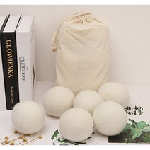 건조기 건조 드라이 양모 공 세탁 볼 6p+파우치, 1개
