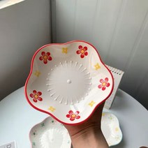 BLOWFISH FUGU 도자기예쁜접시 꽃접시 예쁜도자기접시 홈식기 세트 1P/4P A-017, C, 1P
