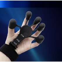 손가락운동기구 악력기 완력기 압력기 전완근 발달 재활운동 통증 손목힘 그립스터 강도조절 실리콘 탄력밴드 강화, 그레이