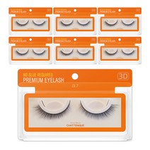 [ 9~12 mm ]샤뜨니끄 3D 속눈썹 7개세트 원터치 3초 속눈썹 4종 셀프연장 9~12 mm 7개세트, 7개(1세트), j3.7-12mm