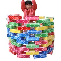 유아실내놀이터 특수코팅처리 종이 벽돌블럭(대) 키즈 기구 카페