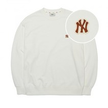 [국내 매장판] MLB 베이직 스몰로고 오버핏 맨투맨 NY Ivory 255981