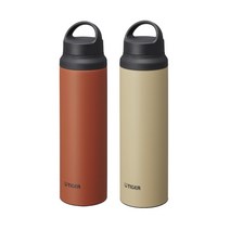 [타이거]수퍼클린플러스 액티브 보온보냉병 800ml MCZ-S080 2P 세트, 울룰루 레드TE 비치 샌드CZ 각각 1개