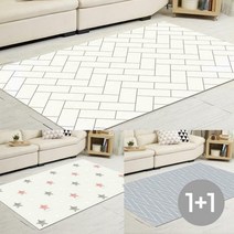 1+1 다용도 리빙매트 100x200 놀이방매트 / 발코니, 1+1 리빙매트-비글 100