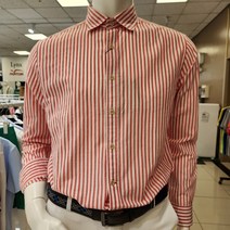[슈페리어] 프랑코페라로 면혼방 스트라이프 긴팔셔츠 A0A8112 인천논현, 100, 레드