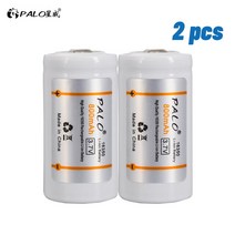 견고한 PALO 3.7V CR123A 배터리 800mAh 리튬 이온 충전식 16340 LED 손전등 레이저 펜 RCR 123 L70, 01 2pcs battery