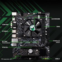 메인보드 MAXSUN-풀 뉴 마더보드 콤보 A10 쿼드 코어 슈퍼 AMD CPU RX452BB 그래픽 카드 RAM DDR3 SATA3 라디에이터 세트 데스크탑