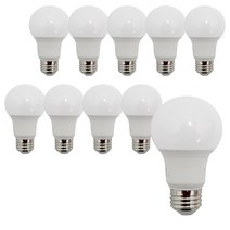 LED 전구 8W 벌브, 10개, 주백색