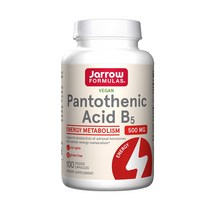 (유통 23/6) 자로우 포뮬러스 판토테닉 애시드 B5 500 mg 100 캡슐, 100캡슐, 1개