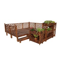 사각정자 조립식 평상마루 피크닉 원목 파라솔 벤치, 길이 40x폭 30x높이 18