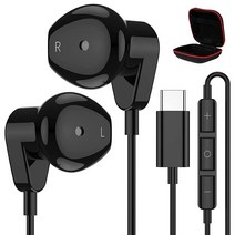 APETOO 삼성 S22 S21 울트라 A53용 USB C 헤드폰 HiFi 스테레오 타입 이어폰 유선 이어버드 마이크 포함 갤럭시 S20 FE 노트 20 10 플러스 픽셀