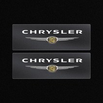 자동차 좌석 머리 받침 스티커 차량 도어 크라이슬러 300C PT 크루저 그랜드 보이저 퍼시픽 세브링 MK3 200, 02 2pcs