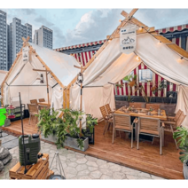 글램핑텐트제작 글램핑천막 오두막 조립식 쉘터 장박, 커스텀 사이즈 샷