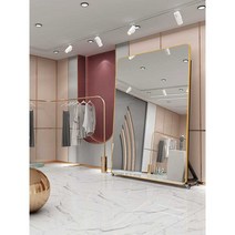이동식 전신거울 피팅 타원형 감각적 심플, 바퀴 이동 185x80 둥근 모서리