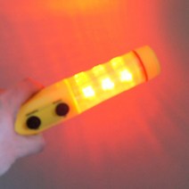 led 경광봉 건전지 호루라기 망치 다기능 안전경광봉, 1개