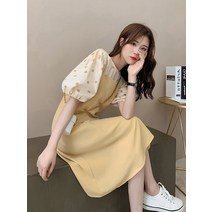 나시 물방울 셔츠 원피스 투피스 블랙 세트 여름 땡땡이 블라우스