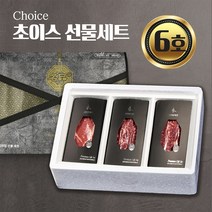 6호 미국산 초이스 소고기 선물세트 (꽃등심 300g+살치살 300g+채끝 300g), 단품