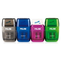MILAN COMPACT 밀란 컴팩트 연필깎이+지우개, 그레이