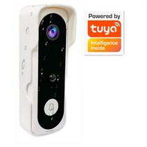 2MP 1080P Ubox/Tuya APP WIFI IP 초인종 배터리 전원 비디오 도어 폰 인터콤 실내 차임 비주얼 핍홀 뷰어 어플 아웃도어 스마트폰 와이파이, [07] no battery