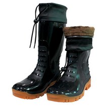 남성장화 겨울 방한털 안전 작업화 미끄럼 방지 카프