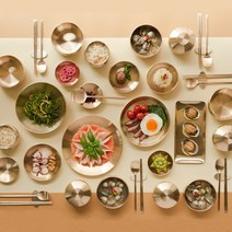 놋담 방짜유기 유기그릇 율 6인 반상기세트+사절판, 2) 율 6인 반상기 세트+수세미 2P