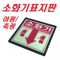 소화기 표지판 야광 축광, 1개