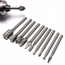 소형 탁상 밀링머신 서프파이프 선반가공 탁상바이스 밀링기 10pcs 3mm 생크 드로잉 텅스텐 카바이드 밀링 커터 로터리 도구 버 더블 다이아몬드 컷 로터리 금속 목재 전기, 10개