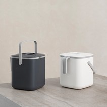 주방 냄새차단 밀폐 손잡이 음식쓰레기통 음쓰 식당용, 아이보리
