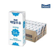 매일우유 오리지널 가정 배달 멸균 우유 200ml 24팩