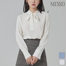 미쏘 리본 반하이넥 블라우스_MIWBL9T02A