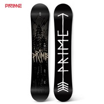 스노우보드데크 입문자용 초보 중수 전문가용 스노보드 프라임 블랙 포레스트 와일드 파워, 153cm