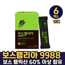 보스웰리아 1600mg 애플트리네 정 알약 타입 보수웰리아 보스웰리스 가시오갈피 산수유 오자 치커리뿌리 분말 먹는방법, 6박스, 보스웰리아 1600mg x 15포