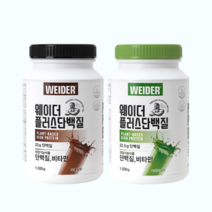 웨이더 플러스 단백질 파우더 대용량 초코맛 녹차맛 고단백 식물성 프로틴 비타민 헬스보충제, 초콜렛맛, 1통, 1.02kg