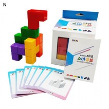 DAO_13큐브 조이 매스 교구 목재 소마 자석 꼬마 펀큐브 출산 육아 완구 매트 유 아동 퍼즐_, 조이매스 자석소마큐브