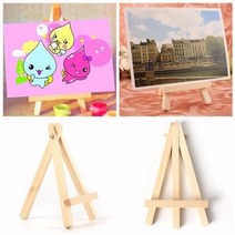 이젤 3pcs 어린이 미니 나무 아트 페인팅 이름 카드 스탠드 디스플레이 홀더 학교 학생 아티스트 공급을위한 드로잉 (8 팩), 3개