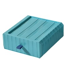 데스크톱 쌓을 수있는 주최자 서랍 스토리지 박스 화장품 메이크업 컨테이너 마스크 립스틱 저장 욕실 사무실 액세서리, 블루 호수