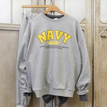 이힝 네이브 레터링 루즈핏 봄 프린팅 맨투맨